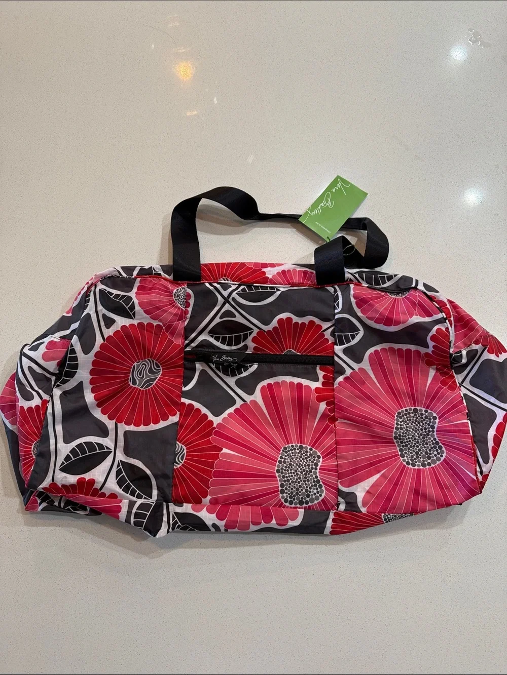Vera Bradley Collapsible  Pink Floral Tote Bag NWT